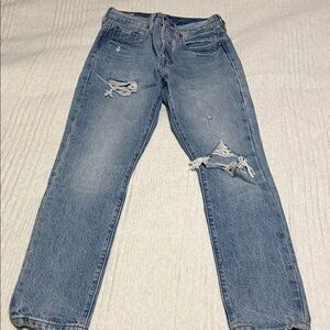 Levi women's Light Blue Ripped Jeans